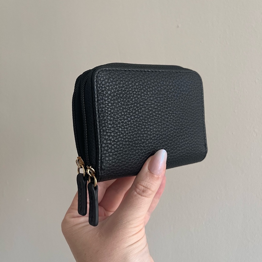 Black Pebbled Leather Wallet